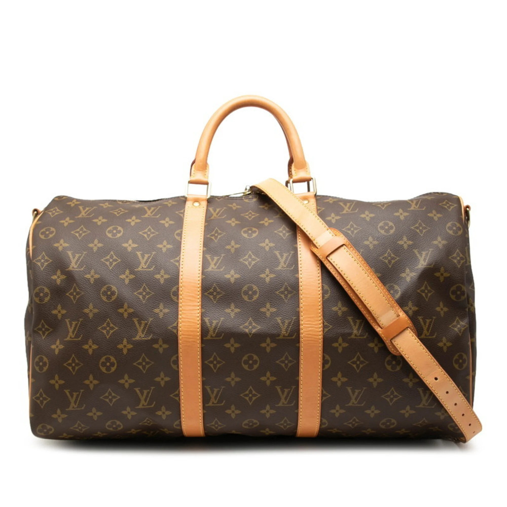 Louis Vuitton Monogram Keepall Bandoulière 50 Boston Bag Shoulder 2WAY M41416...